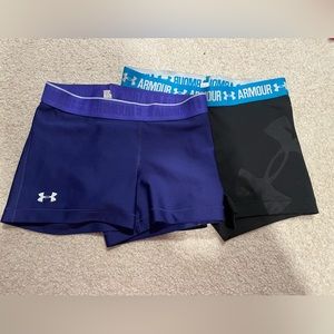 Under armour spandex shorts